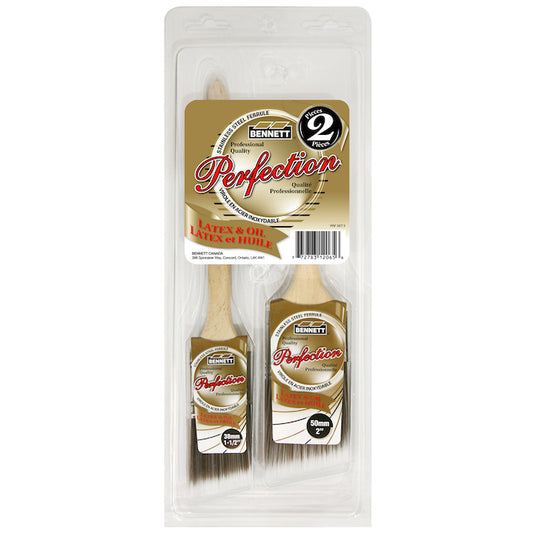 Bennett Superior Finish Paint Brush Set Wood Handle  Pack of 2