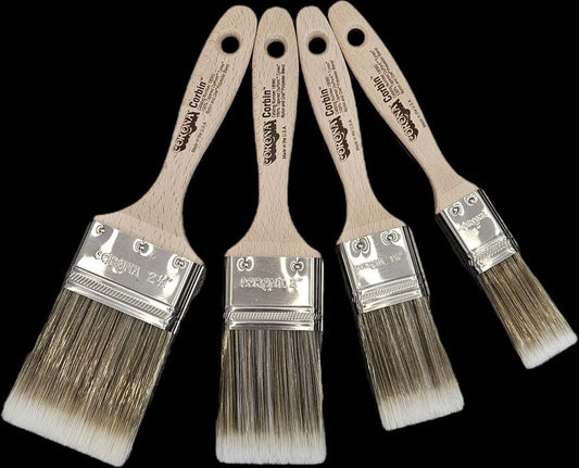 The Corona Corbin Red-Gold Nylon/Polyester Paint Brush